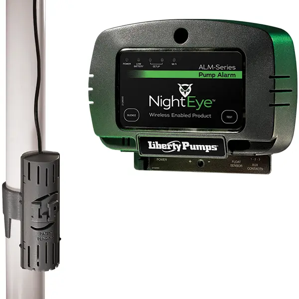 Liberty Pumps ALM-P1-EYE NightEye Wireless High-Water Alarm with compact snap-on Float, 10 ft Cord