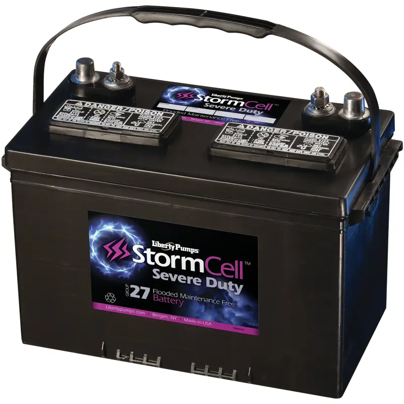 Liberty Pumps B12V27-WET StormCell Group 27 Severe Duty Wet Cell Battery, 12V 105Ah