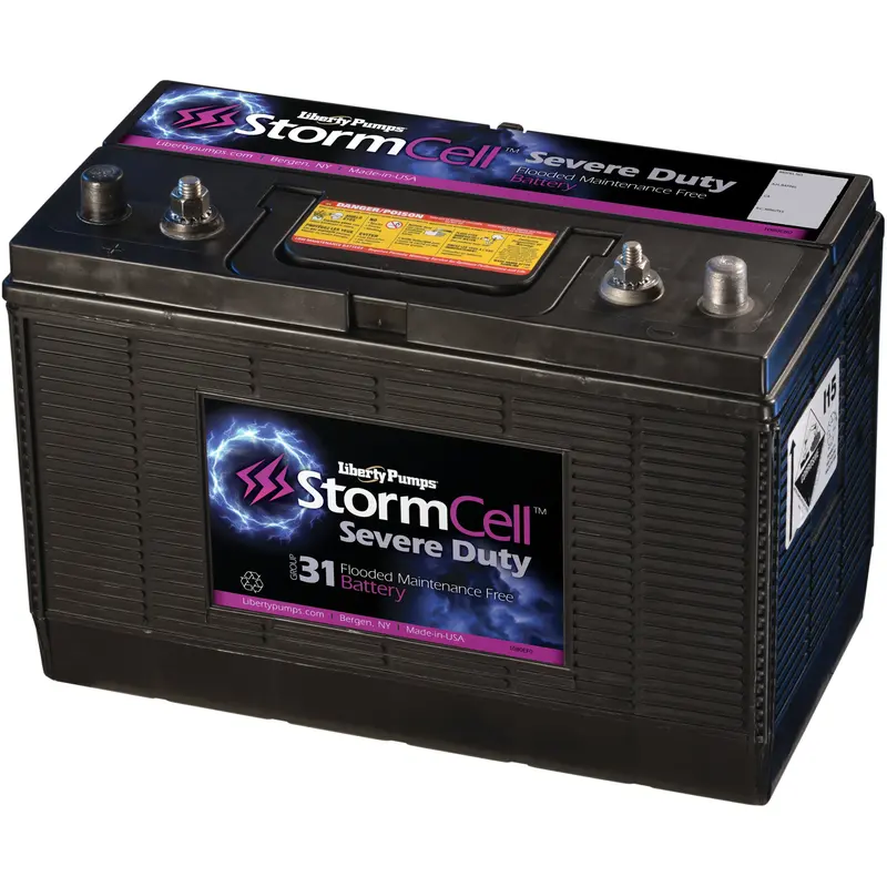 Liberty Pumps B12V31-WET StormCell Group 31 Severe Duty Wet Cell Battery, 12V 120Ah