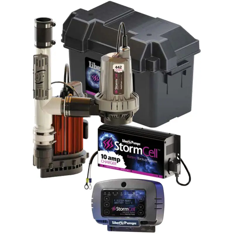 Liberty Pumps PC237-442-10A-EYE Primary and Battery Backup Sump Pump Combo with NightEye
