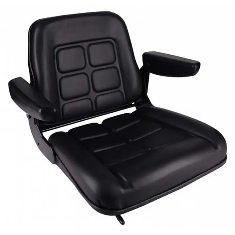 Low Back Seat, Black Vinyl Fits Clark Replaces S830801-HYC