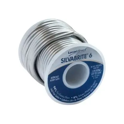 Lucas Milhaupt Silvabrite 6 Lead-Free Tin-Silver Solder Spool, Part 96010