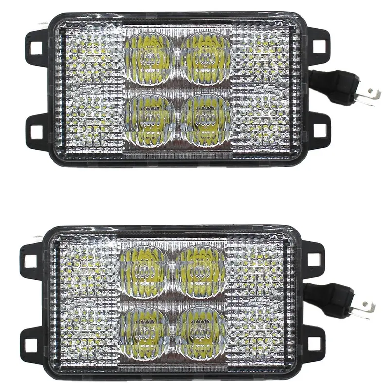 LVA14946 40W LED Headlights Set of Two (2) For John Deere Tractor & Compact Tractors