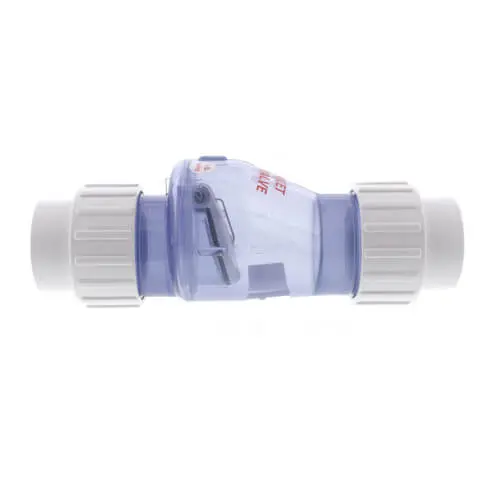 Magic Plastics 0823-15C 1-1/2 in. Clear Union Smart Check Valve