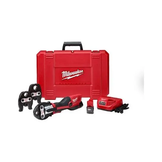 Milwaukee 2473-22 M12 FORCE LOGIC Press Tool Kit with 1/2–1 in. Jaws