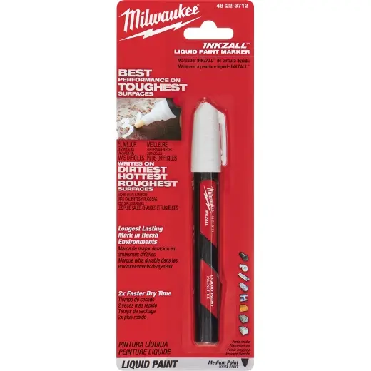Milwaukee 48-22-3712 INKZALL White Liquid Paint Marker