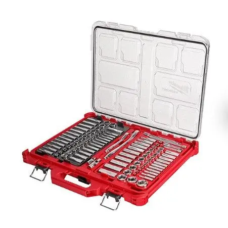 Milwaukee 48-22-9486 106-Piece 1/4 & 3/8 in. SAE/Metric Ratchet & Socket Set with PACKOUT