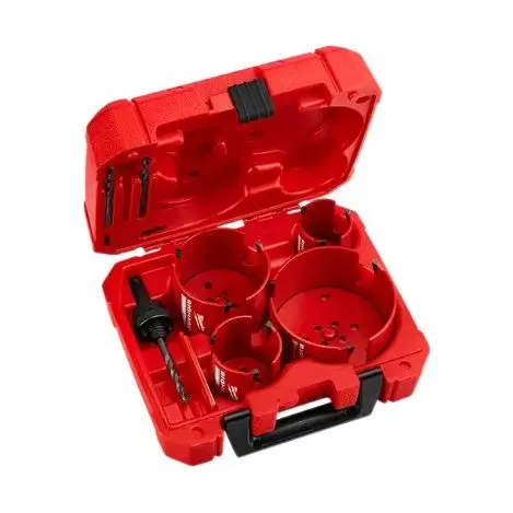 Milwaukee 49-56-9285 BIG HAWG Carbide Teeth Plumber's Hole Saw Kit - 8 Piece