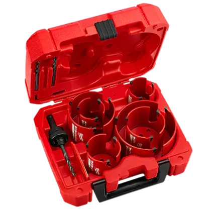 Milwaukee 49-56-9290 BIG HAWG Carbide Teeth Hole Saw Kit - 10 Piece