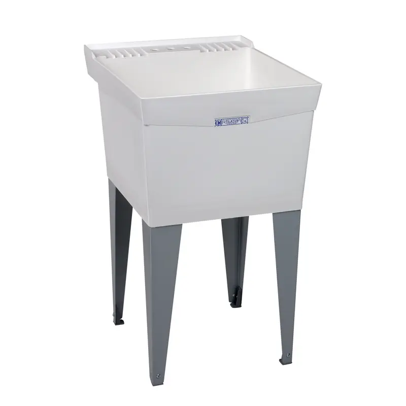 Mustee 19F UTILATUB Floor-Mount Laundry Tub - 24 x 20 in., 18 Gallon