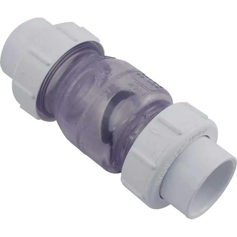 NDS 1720C15 1-1/2 in. Clear True Union Swing Check Valve - Slip