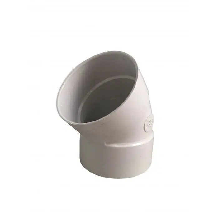 NDS 6P03 6 in. 45° PVC Sewer & Drain Elbow - Hub x Hub