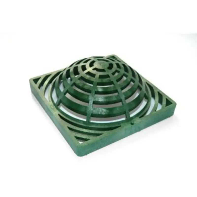 NDS 991 9 x 9 in. Square Atrium Catch Basin Grate - Green