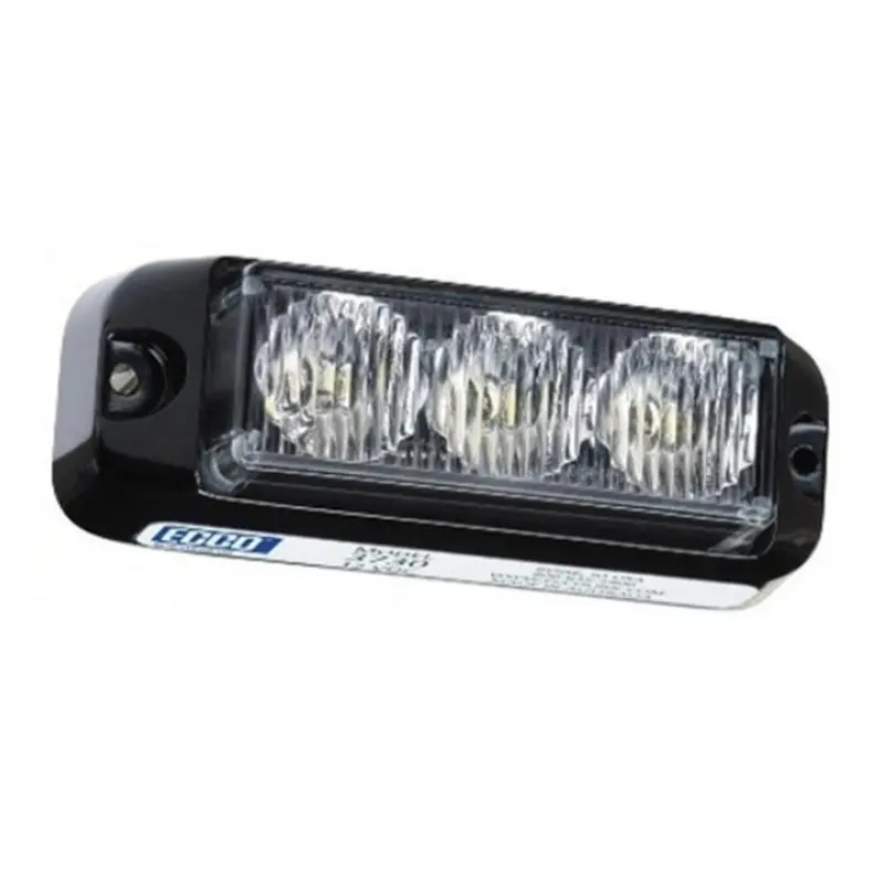 New 3730 Series Ecco Surface Mount LED Light Head Class II 3730A Amber 12V - 24V