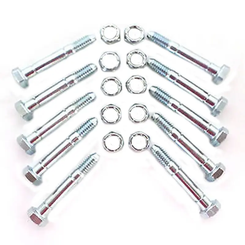 (Pack of 10) Shear Pin Bolt & Nut for MTD 910-0890A, 9100890A, 710-0890, 7100890