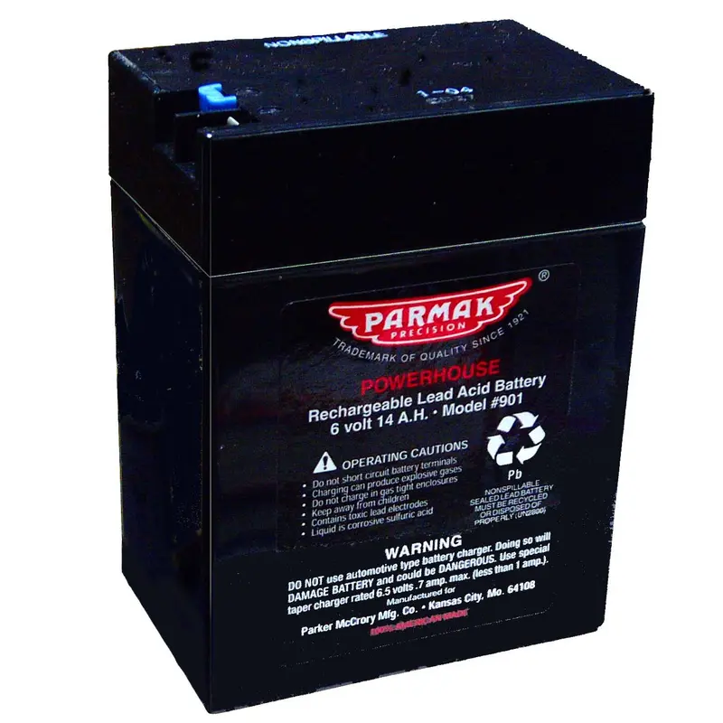 Parmak PM-901 6V 14Ah Gel Cell Replacement Battery