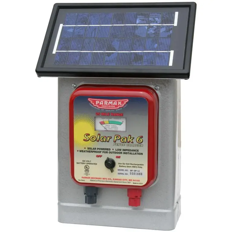 Parmak PM-DF-SP-LI Deluxe Field Solar-Pak 6 Electric Fence Energizer