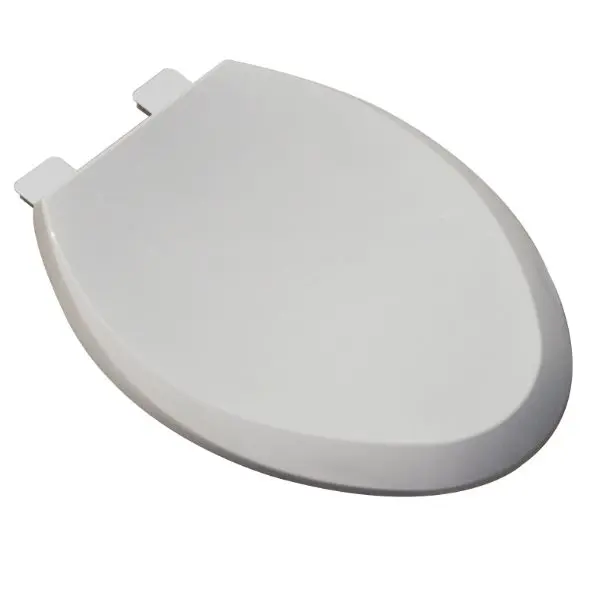 Plumbtech 261-00 White Elongated Slow-Close Toilet Seat with Release 'N' Clean Hinge