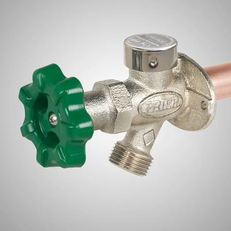 Prier P-164G Quarter-Turn Anti-Siphon Wall Hydrant – 1/2-inch SharkBite push-fit