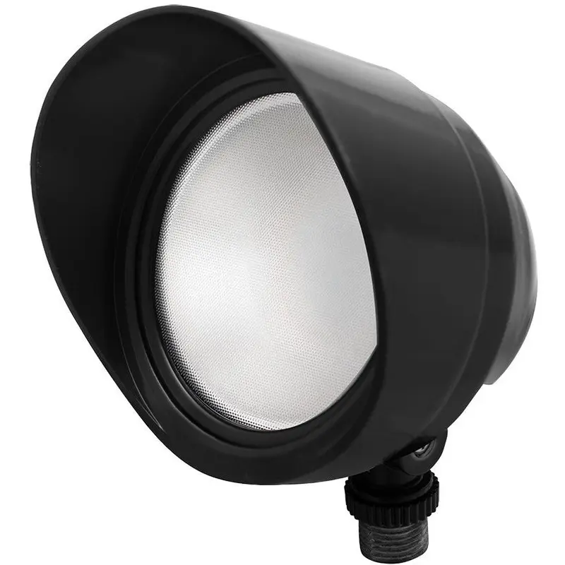 RAB Lighting BULLET12B Adjustable LED Bullet Floodlight, Black, 120V