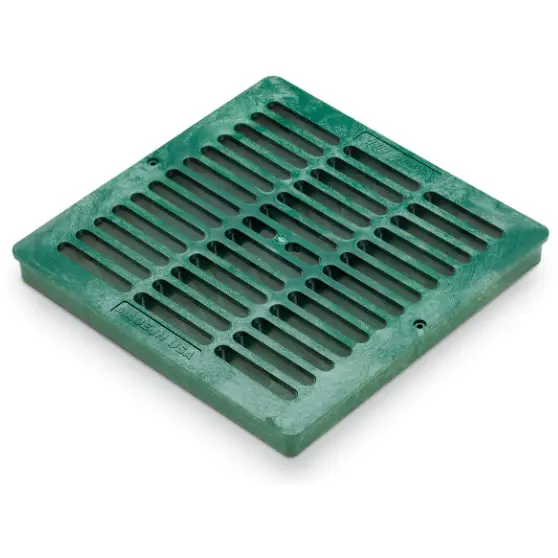 Rain Bird - DG12SFG - 12" Plastic Square Flat Drainage Grate - Green