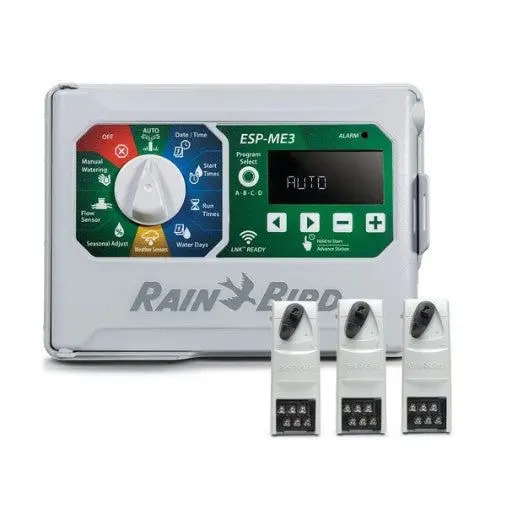 Rain Bird - ESP4ME3-ESPSM6-3 - 4 Station Controller (Bundled with (3)ESPSM6 Modules)