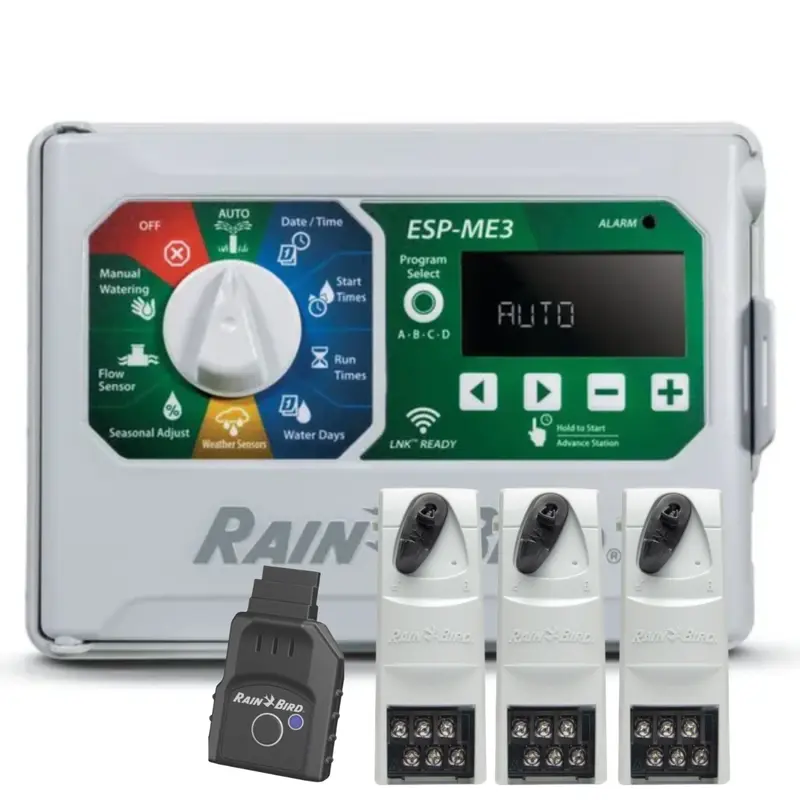 Rain Bird - ESP4ME3-ESPSM6-3-LNKWIFI - 4 Station Controller 22 (Bundled with LNKWIFI and (3) SM6 Modules)