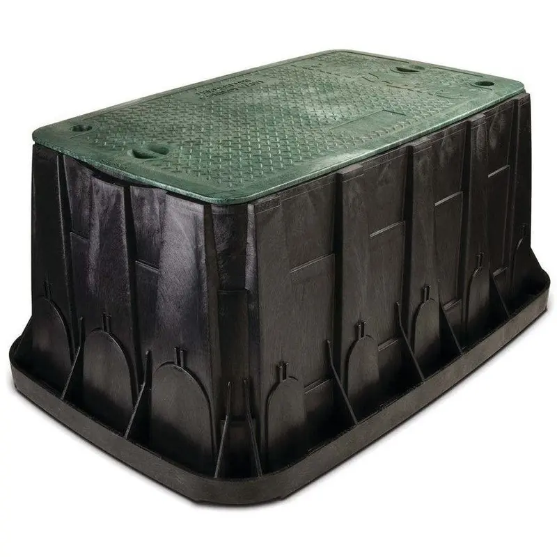 Rain Bird VBMAXH Maxi Jumbo Valve Box - Black Body With Green Lid + 2 Locks