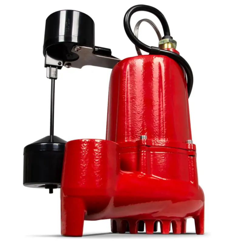 Red Lion RL-SC50V — 14942747 1/2 HP Cast Iron Sump Pump with Vertical Float | 3200 GPH