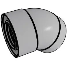 Rinnai - 229205NPP - Condensing 2/4  45 Degree Elbow (2 Pack) for Tankless Water Heaters 229205NPP