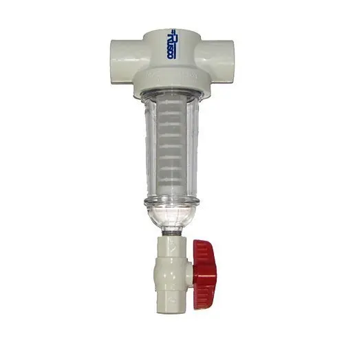 Rusco/Vu-Flow NT100-100P 1 in. 100 Mesh PVC Spin-Down Sediment Filter