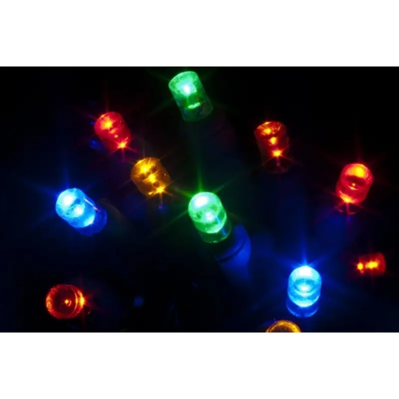 Seasonal Source - 220015 - Multi-Colored DuraBrite 5MM LED Strand, 4" Spacing