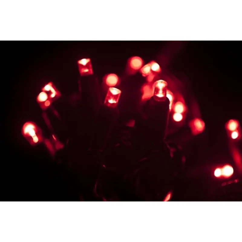 Seasonal Source - 220034 - Red DuraBright 5MM LED Strand, 6" Spacing