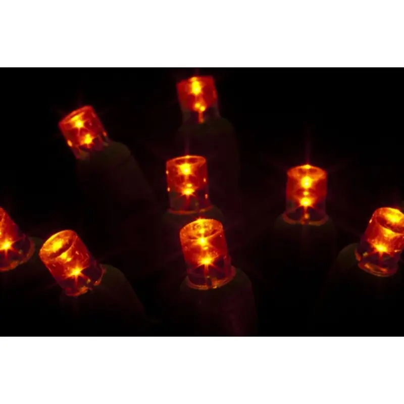 Seasonal Source - 220036 - Orange DuraBright 5MM LED Strand, 6" Spacing