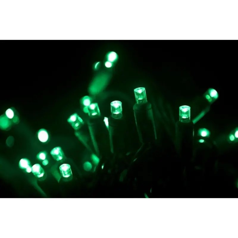 Seasonal Source - 220041 - Green DuraBright 5MM LED Strand, 6" Spacing