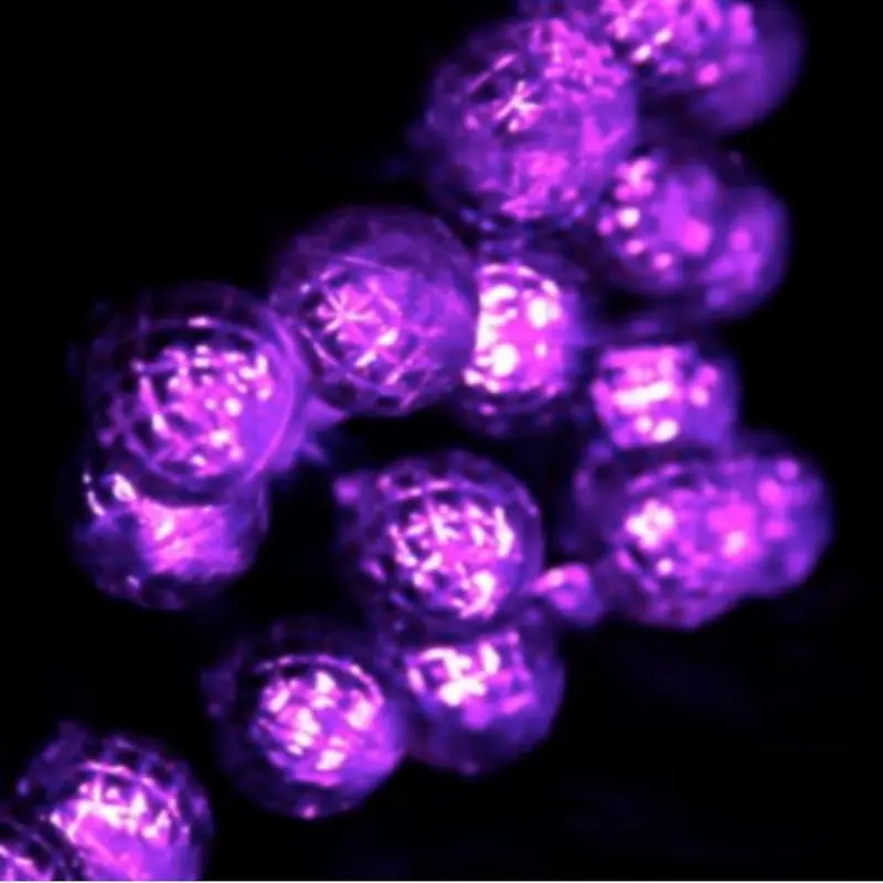 Seasonal Source - 34612R-B - G12 Purple LED String Lights, 4" Spacing