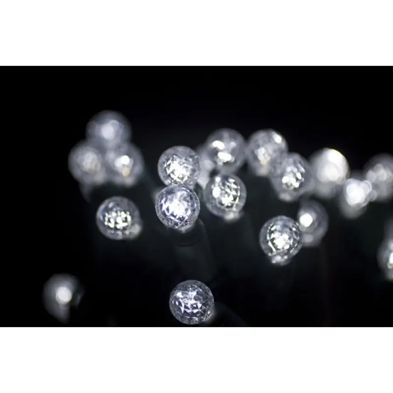 Seasonal Source - 34613R-B - G12 Pure White String Lights, 4" Spacing