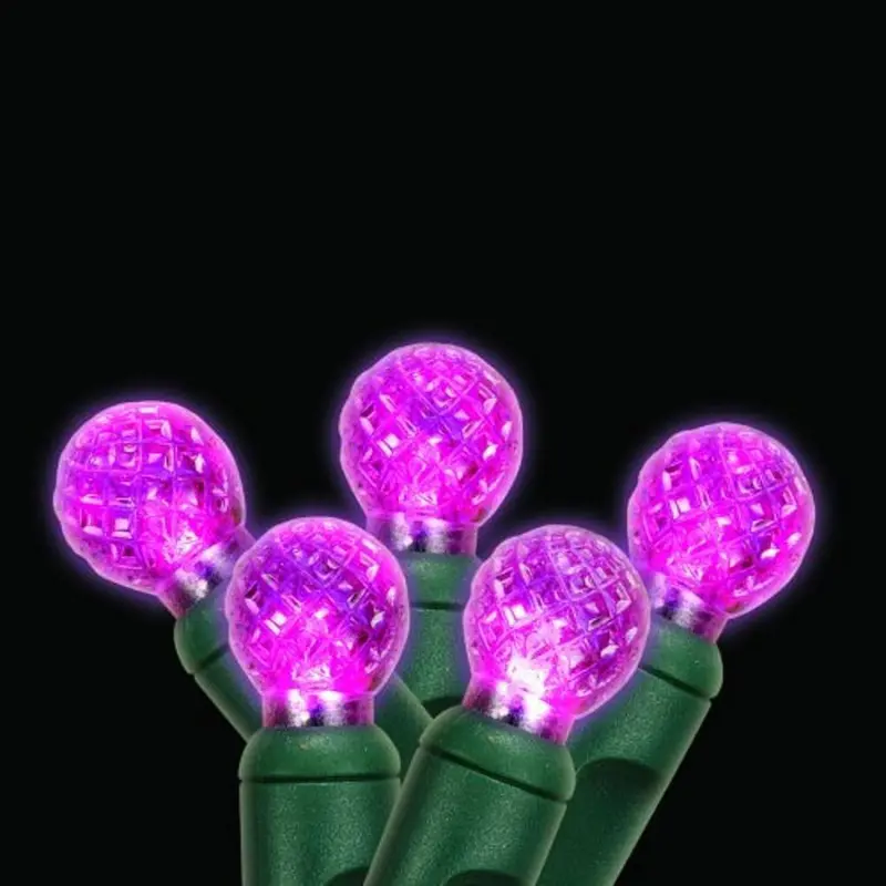 Seasonal Source - 34661R-B - Pink G12 String Lights, 4 Inch Spacing