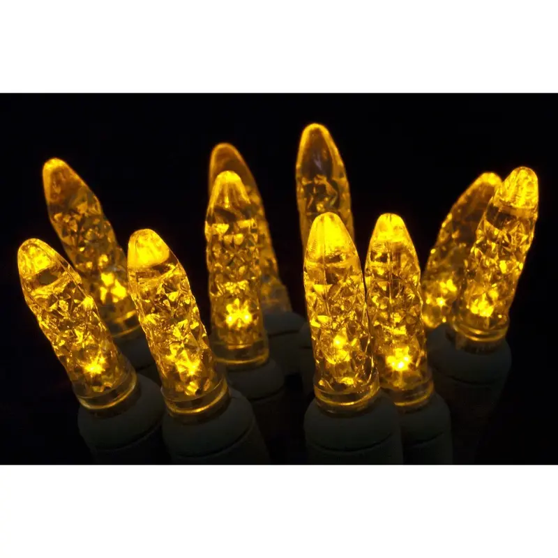 Seasonal Source - 41604R-B - M5 Gold LED Holiday Lights, 4" Spacing