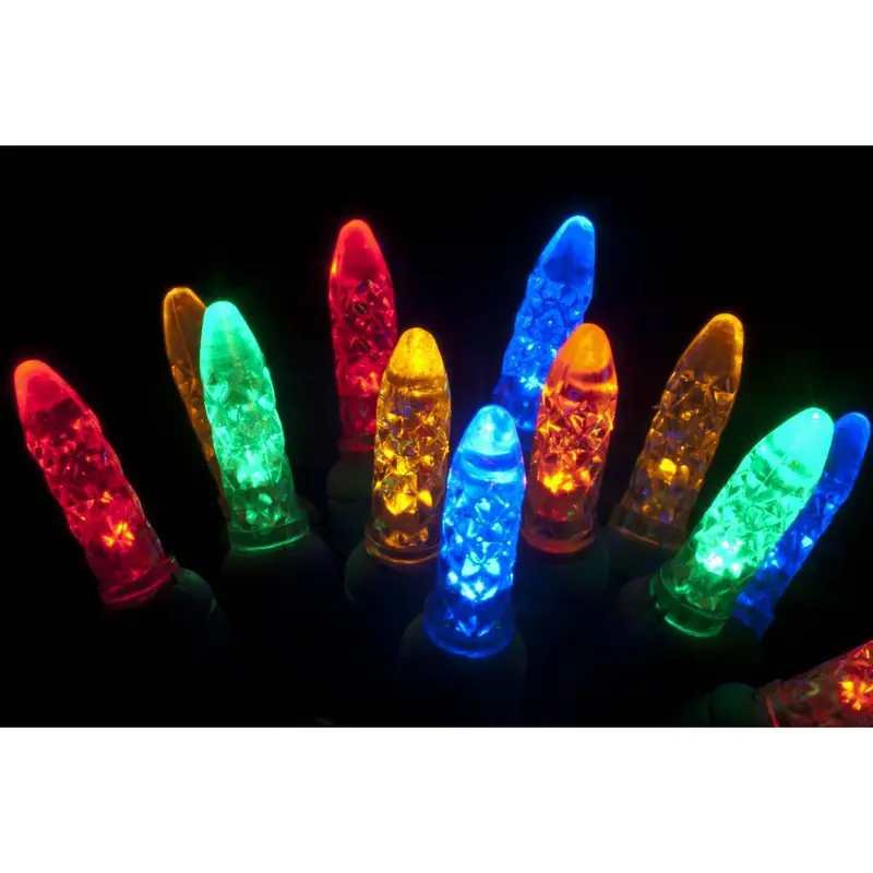 Seasonal Source - 41617R-B - M5 Multi Color LED Holiday Lights, 4" Spacing