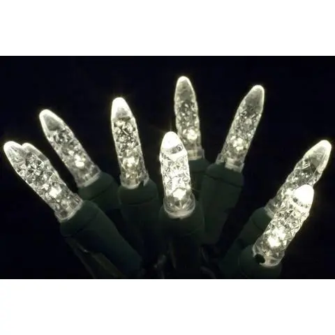 Seasonal Source - 41695R-B - M5 Sun Warm White LED Holiday Lights, 4" Spacing