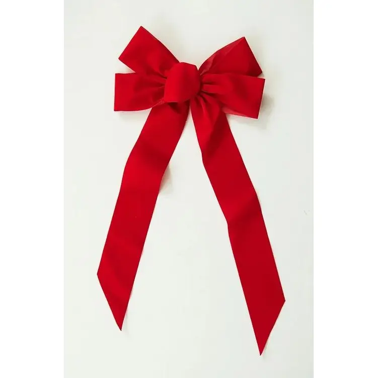 Seasonal Source - BOW-1018-W - 10" x 18" Red Velvet Deluxe
