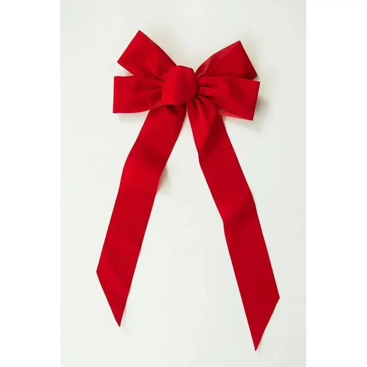 Seasonal Source - BOW-1428-W - 14" x 28" Red Velvet Deluxe