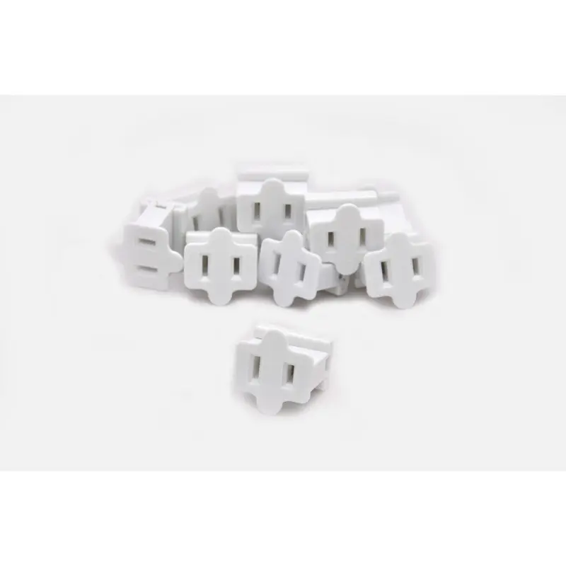 Seasonal Source - FEMALE-500 - Female Slide On Polarized Outlet (10 Pack) - White
