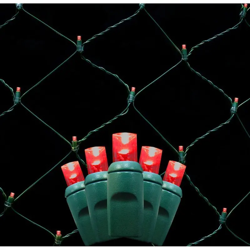 Seasonal Source - LEDNET-RED - LED 4 x 6 ft Red Net Lighting