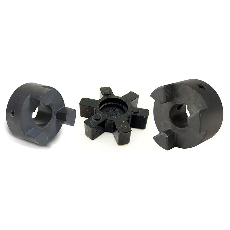 Set of 1 1/8", 1 1/4" Couplers & Rubber Insert Replacement L100 L-Jaw Couplers