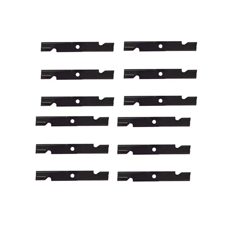 Set of (12) New Notched Air-Lift Blades 140-1242 Fits Toro Titan Z5200 ZTR 109-6873 15/16" CH 109-6873-03