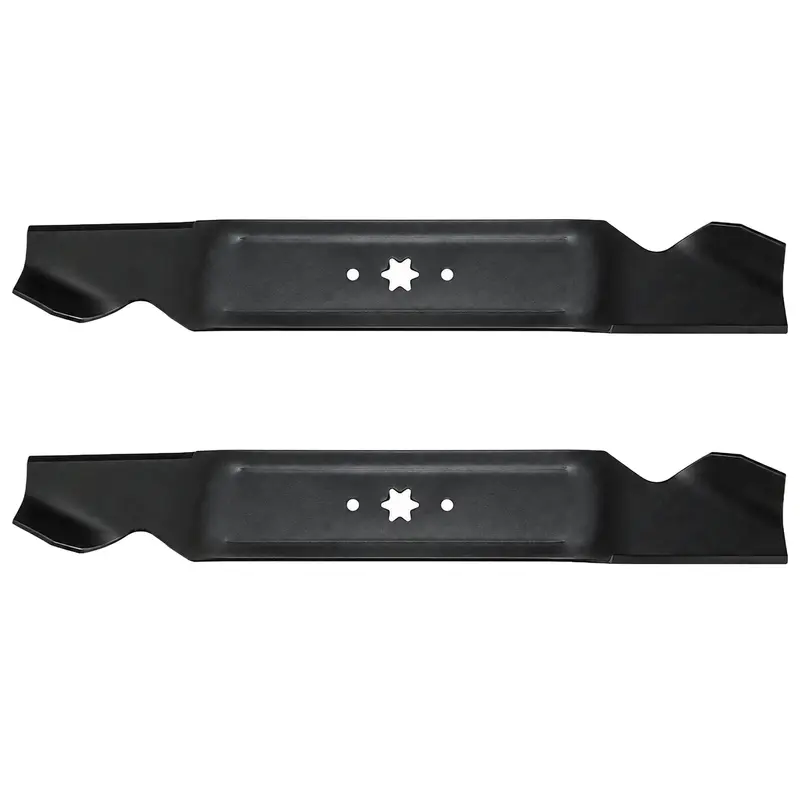 Set of 2 New High Lift Standard Mower Blade Fits Cub Cadet, Minneapolis Moline, Oliver, White 942-04087, 942-04126, 942-04308 Models Interchangeable With 335-707, 7-06710, 742-0416, 742-0616, 9.4