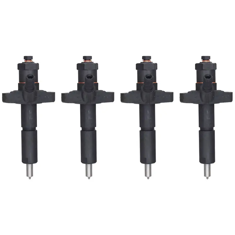 Set of 4 Fuel Injectors For 4 Cylinder Fits Ford New Holland Tractors