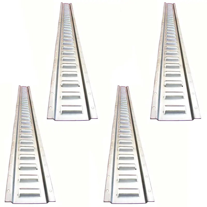 Set of (4) New 5' Horizontal E-Track Rail For Truck Trailer Cargo Van Utility